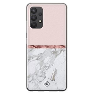 Samsung Galaxy A32 4G siliconen telefoonhoesje - Rose all day
