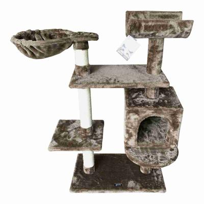 Krabpaal voor Katten Gloria Jarama Boomstructuur Bruin Hout Papier Sisal (35 x 100 x 60 cm)
