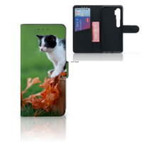 Xiaomi Mi Note 10 Pro Telefoonhoesje met Pasjes Kitten - thumbnail