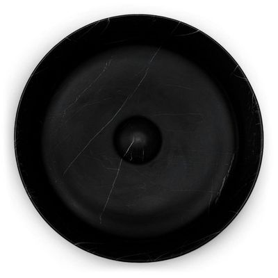 Waskom Riho Marmic Rond 34,6x34,6x11,4 cm Mat Zwart Marmer Keramiek