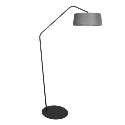 Steinhauer VloerlampZig-Zag zwart met grijze kap Ø 48cm - 4254ZW