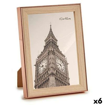 Fotolijsten Gift Decor Bruin Koper Glas Polypropyleen (6 Stuks)