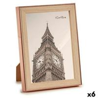 Fotolijsten Gift Decor Bruin Koper Glas Polypropyleen (6 Stuks)
