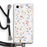 Terrazzo N°8: Pixel 3 Transparant Hoesje met koord