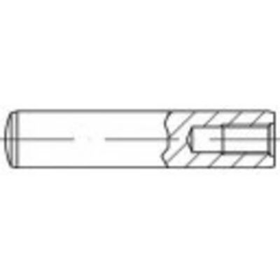 TOOLCRAFT TO-5435205 Cilindrische pen 5 mm Staal 100 stuk(s)