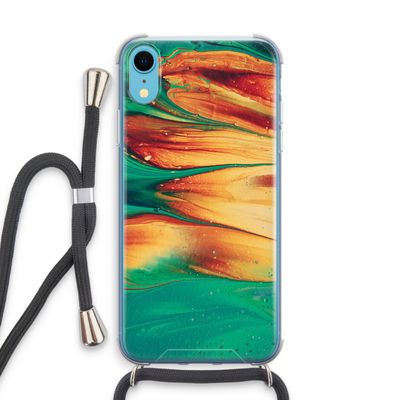 Green Inferno: iPhone XR Transparant Hoesje met koord
