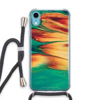Green Inferno: iPhone XR Transparant Hoesje met koord