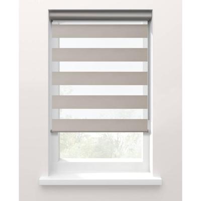 Leen Bakker - Fenstr Duo Rolgordijn Nice Lichtdoorlatend - Zand (25038) - Polyester - Beige - 120x10x10 Cm