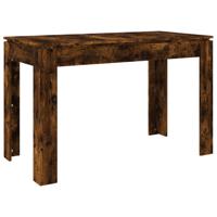 vidaXL Eettafel 120x60x76 cm bewerkt hout gerookt eikenkleurig - thumbnail