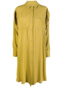 MM6 Maison Margiela robe-chemise à manches fendues - Vert