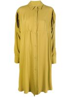 MM6 Maison Margiela robe-chemise à manches fendues - Vert