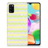 Samsung Galaxy A41 TPU bumper Waves Yellow