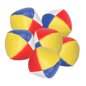 Jongleerbal - 6x - gekleurd - 6,5 cm - sport en spel ballen - circus artiest