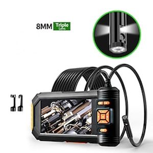Industriële endoscoopcamera Digitale Borescope met 1080P HD 5 inch(es) Inspectiecamera 10,0 miljoen (30ft) 5.0m (16Ft) 2.0m (6.5ft) 2 mp Draagbaar Opname van beeld- en videofunctie LED Lamp Lightinthebox