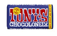 Chocolade Tony&apos;s Chocolonely reep 180gr donker melk pretzel toffee