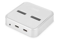 Digitus DA-71546 notebook dock & poortreplicator Bedraad USB 3.2 Gen 2 (3.1 Gen 2) Type-C Zilver - thumbnail