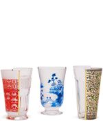 Seletti lot de trois verres Hybrid Clarice - Tons neutres