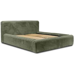 Trae Mobler Hana 180 x 200 cm Gestoffeerd Bed Olijfgroen