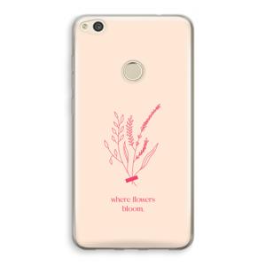 Where flowers bloom: Huawei Ascend P8 Lite (2017) Transparant Hoesje