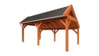Tijdelijk 15% korting | Trendhout Kapschuur De Stee 600x360 cm- Kapschuurdak- Onbehandeld lariks Douglas hout- Trendhout