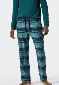 Schiesser Pyjamabroek groen-blauw ruit