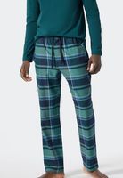 Schiesser Pyjamabroek groen-blauw ruit