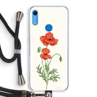 Red poppy: Huawei Y6s Transparant Hoesje met koord