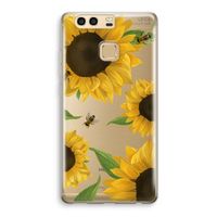 Sunflower and bees: Huawei P9 Transparant Hoesje