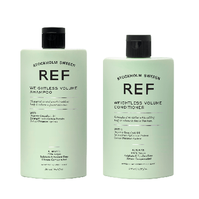 REF Weightless Volume Shampoo 285ml + Conditioner 245ml Set