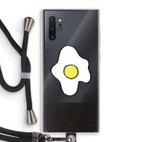 Spiegelei: Samsung Galaxy Note 10 Plus Transparant Hoesje met koord