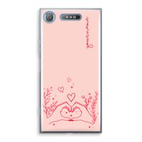 Love is in the air: Sony Xperia XZ1 Transparant Hoesje