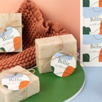 Zeepjes met rond label - set van 6