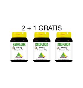 Knoflook 2 + 1 gratis