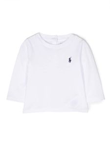 POLO RALPH LAUREN KIDS t-shirt à logo Polo Pony brodé - Blanc