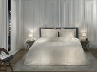 Heckett & Lane Heckett & Lane Diamante Dekbedovertrek 140 Off-White