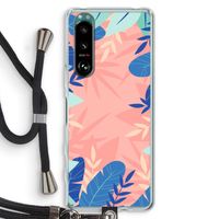 Tropisch: Sony Xperia 5 III Transparant Hoesje met koord