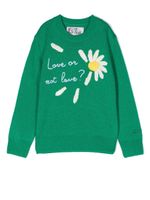 MC2 Saint Barth Kids pull à motif brodé - Vert