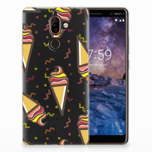 Nokia 7 Plus Siliconen Case Icecream