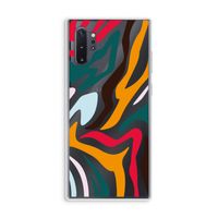 Colored Zebra: Samsung Galaxy Note 10 Plus Transparant Hoesje