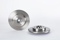 Remschijf BEARING DISC LINE BREMBO, Remschijftype: Massief, u.a. für Citroën, Peugeot, DS