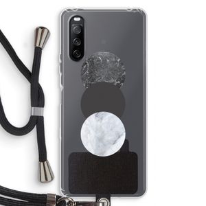 Marmeren cirkels: Sony Sony Xperia 10 III Transparant Hoesje met koord