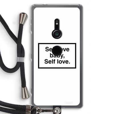 Self love: Sony Xperia XZ2 Transparant Hoesje met koord