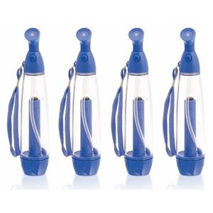 Waterverstuiver - 4x stuks - blauw - 70 ml - verkoelende hand waternevelaar - nevelspray - waterspra