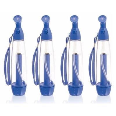 Waterverstuiver - 4x stuks - blauw - 70 ml - verkoelende hand waternevelaar - nevelspray - waterspra