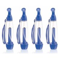 Waterverstuiver - 4x stuks - blauw - 70 ml - verkoelende hand waternevelaar - nevelspray - waterspra