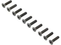 Losi - Flat Head Screws Steel Black Oxide M4 x 16mm (10) (LOS255017)