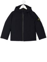 Stone Island Junior veste à patch logo - Bleu - thumbnail