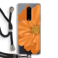 Orange Ellila flower: OnePlus 8 Transparant Hoesje met koord