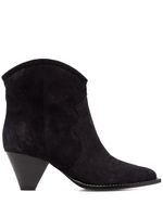 ISABEL MARANT bottines en daim à bout pointu - Noir