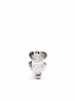 We by WHITEbIRD puce d'oreille Marquise en or blanc 14ct et 18ct ornée de diamants - Argent